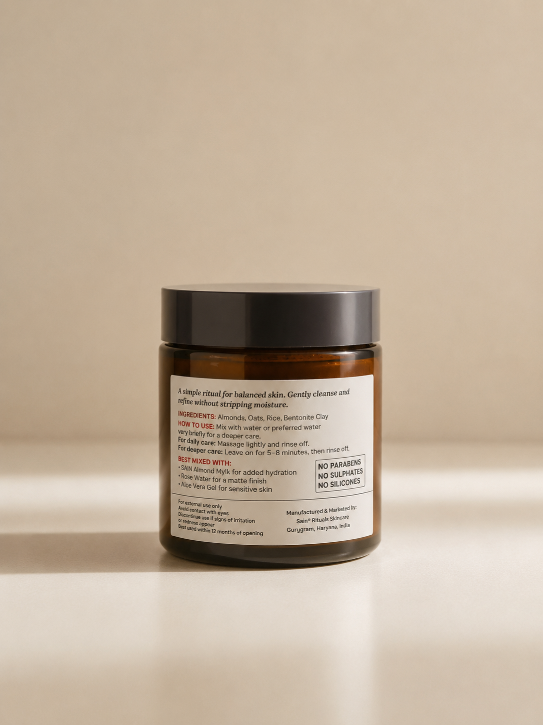SAIN Rituals – Almond Balance (Daily Face Scrub)
